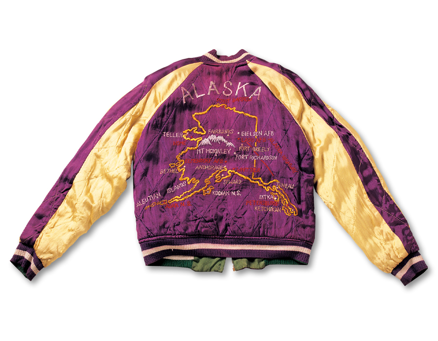 VINTAGE SOUVENIR JACKET MUSEUM - “ALASKA MAP” - SOUVENIR JACKET