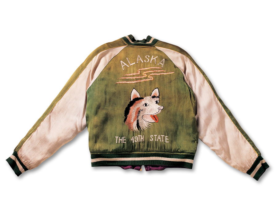 VINTAGE SOUVENIR JACKET MUSEUM - “AURORA & ALASKAN HUSKY